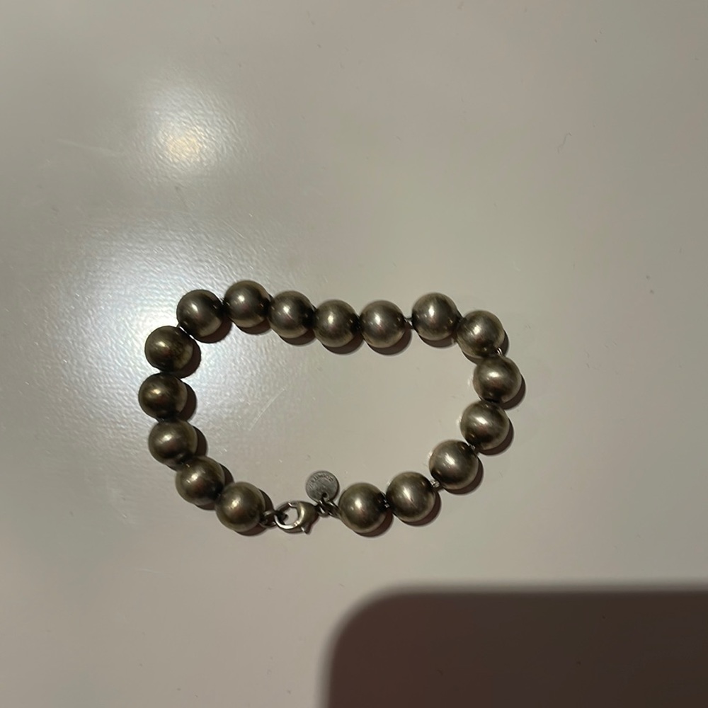 Tiffany bead bracelet sterling silver
